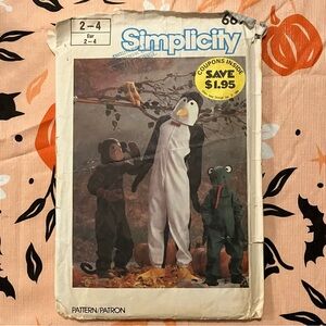 Simplicity 6670 Penguin Monkey Frog Costume